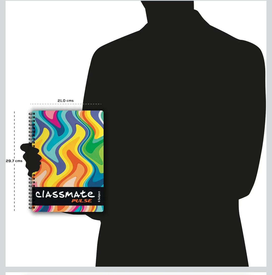 Classmate Pulse 297x210 A4 Spiral HINDI Page 180 Pack of 6