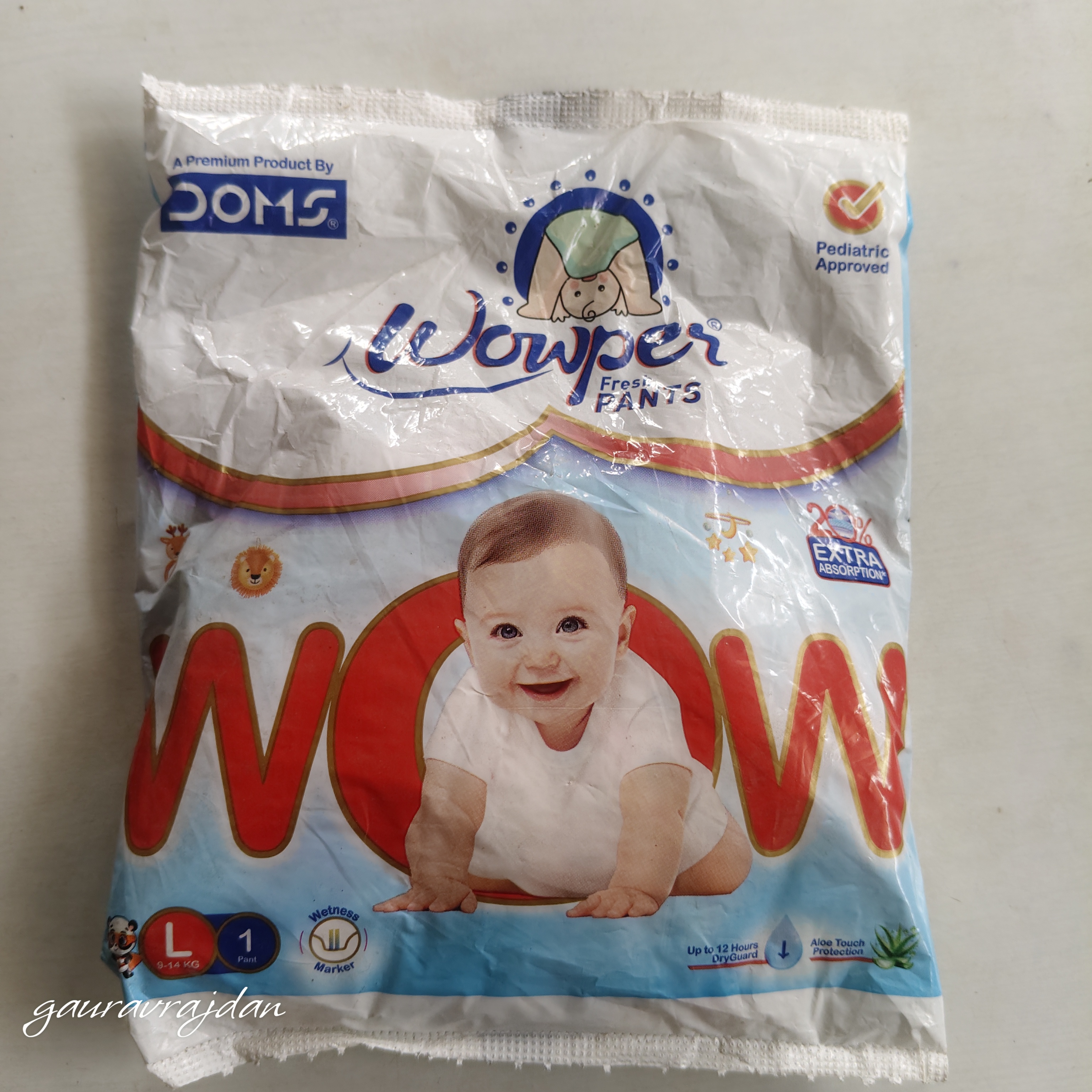 DOMS WOWPER DIAPER L1 PACK OF 280
