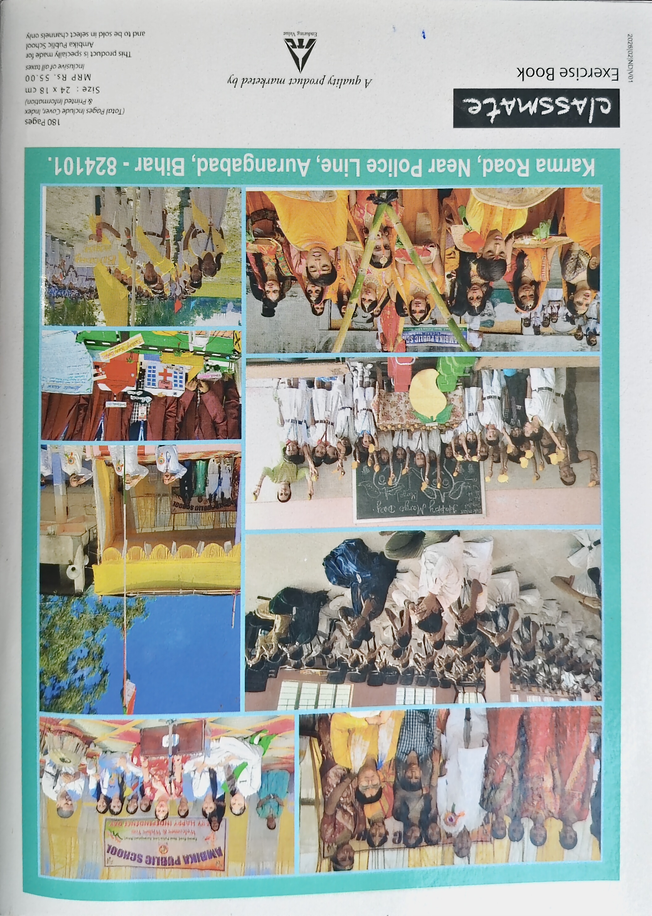CLASSMATE JUMBO NOTEBOOK 180PAGES