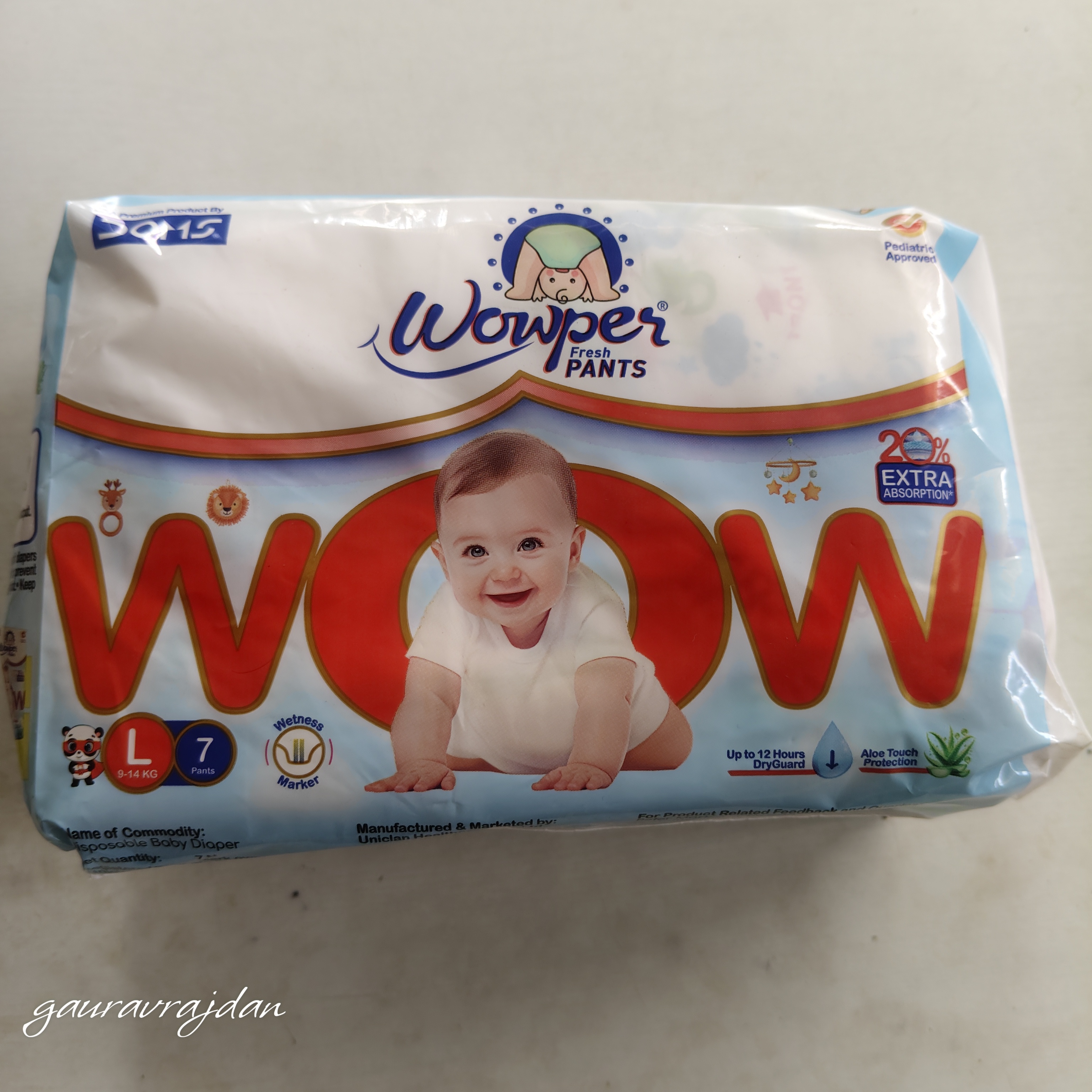 DOMS WOWPER DIAPER L7 PACK OF 1